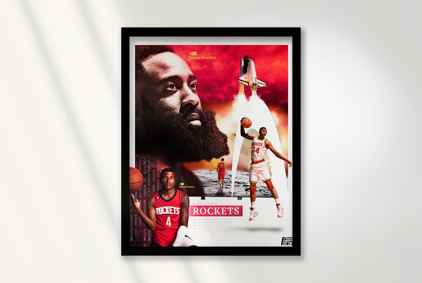 Houston Rockets Legacy Print